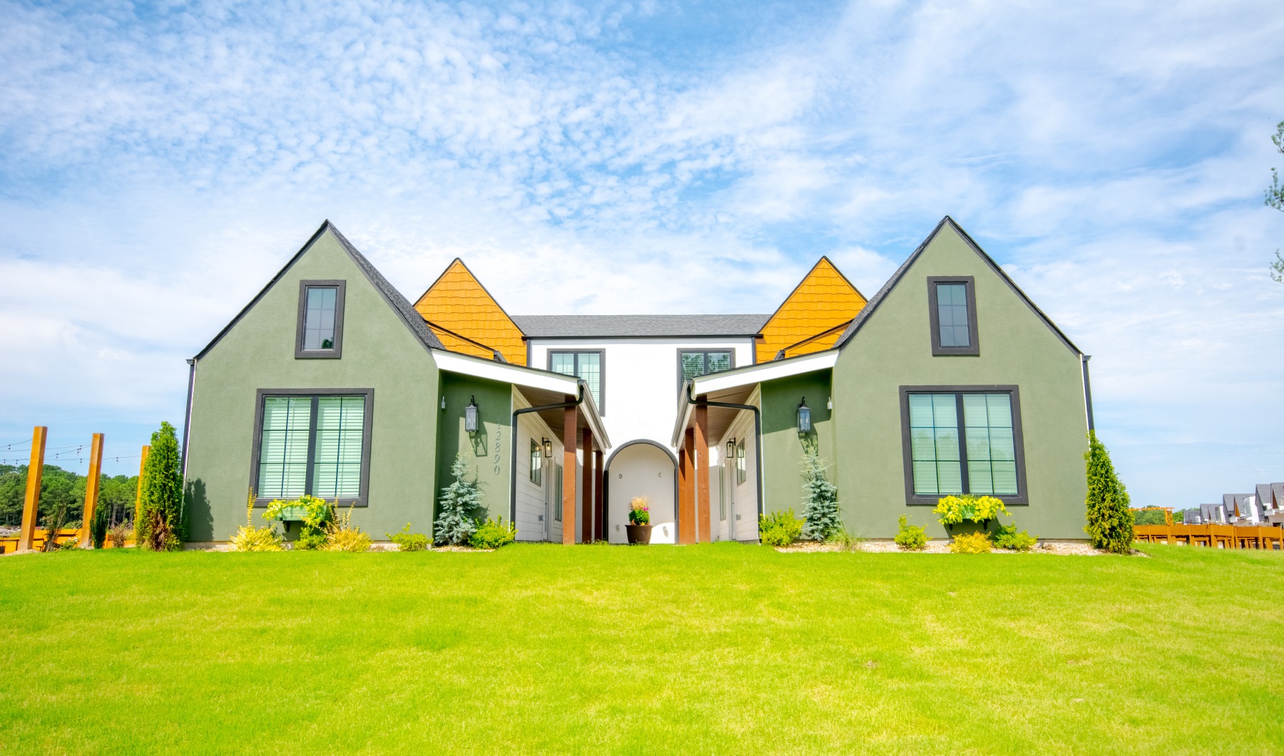 Exterior building townhome
