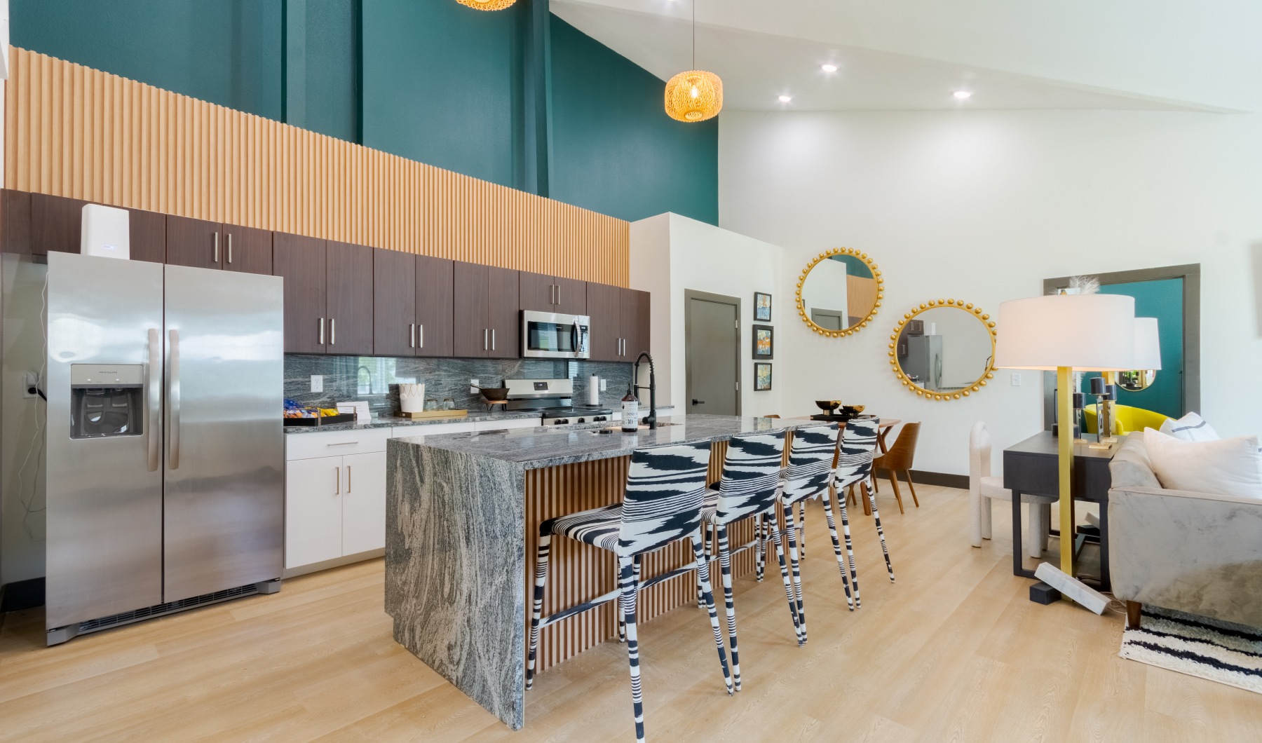 Living Room Kitchen Living Room Kitchen